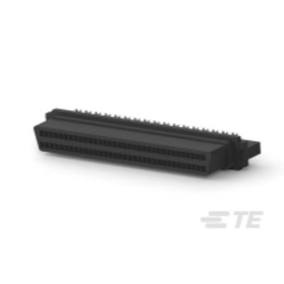 Un connecteur noir, de forme rectangulaire avec plusieurs broches parallèles, utilisé pour connecter des composants électroniques.