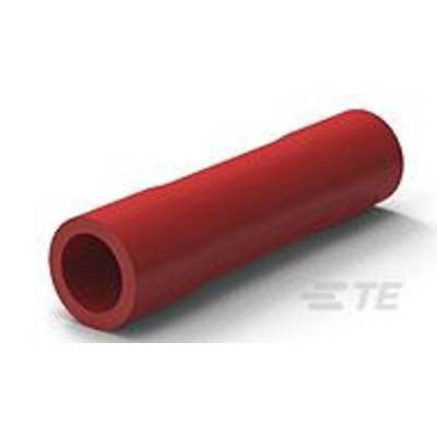 Un tuyau en plastique rouge, positionné horizontalement, à la surface lisse et avec un léger brillant.