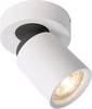 Deko Light 348076 Deckenaufbauleuchte, Librae Round I, Weiß-matt Plafonnier GU10 blanc mat