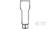 Un simple croquis en noir et blanc d'un objet cylindrique avec une extrémité supérieure plus large et une extrémité inférieure plus étroite.