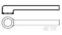 Le dessin simple montre deux tubes de longueurs différentes superposés l'un sur l'autre.