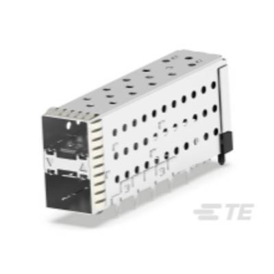 Un module électrique argenté avec plusieurs trous noirs sur les côtés. Il possède un connecteur rectangulaire à l'avant.