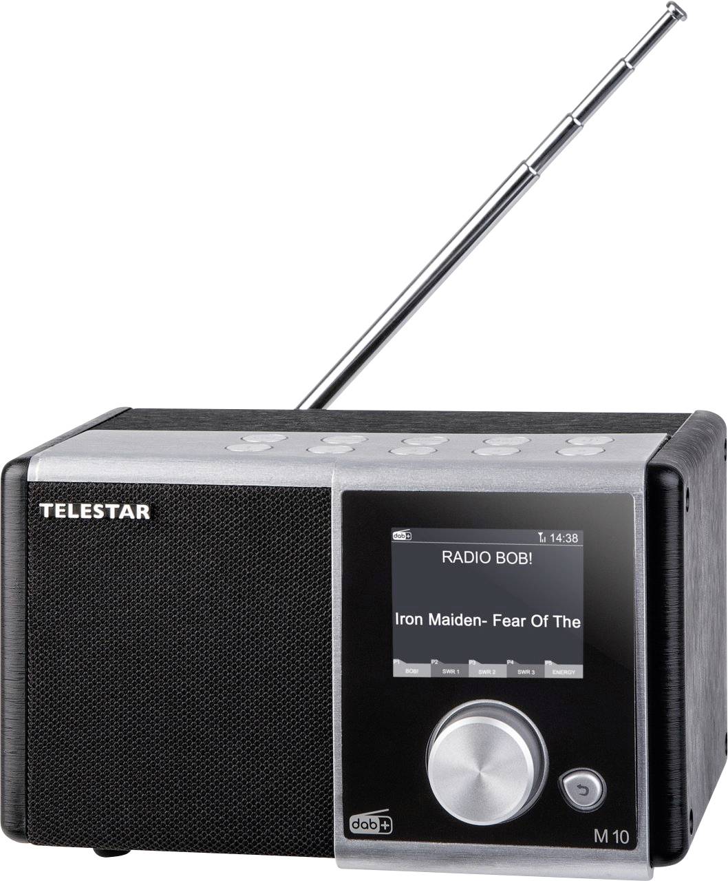 Telestar DIRA M 10 Radio de table DAB+, FM AUX, USB  fonction de charge de la batterie, avec télécommande, fonction réve-1