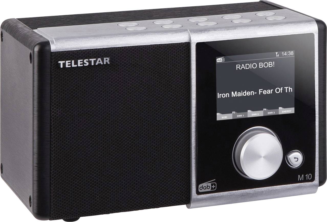 Telestar DIRA M 10 Radio de table DAB+, FM AUX, USB  fonction de charge de la batterie, avec télécommande, fonction réve-3