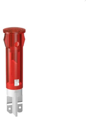 Un capuchon de bougie d'allumage rouge avec une connexion argentée au bas.