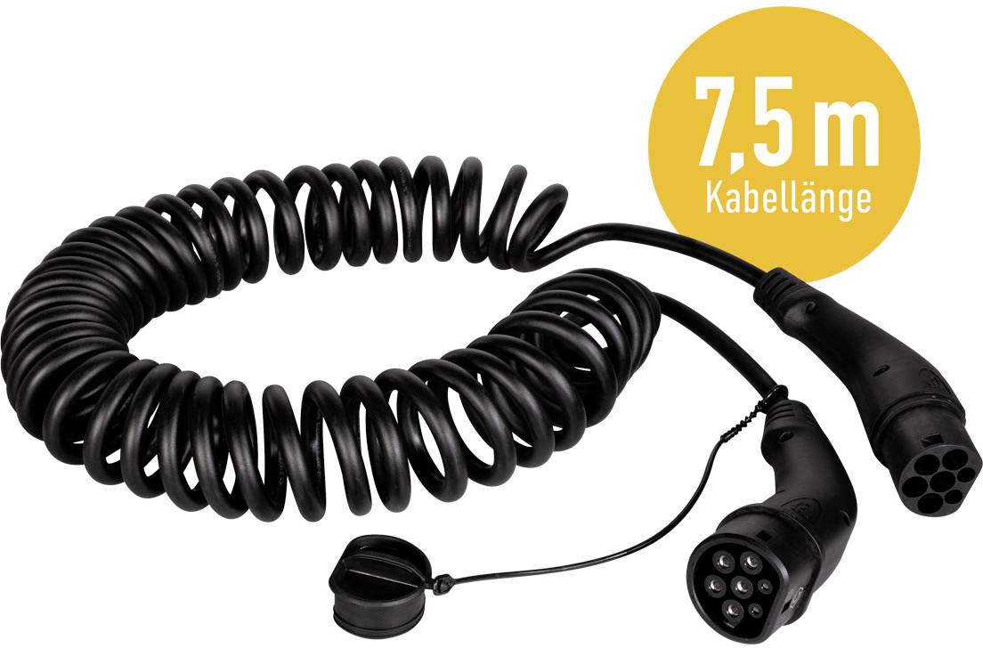 HARTING EVC0113 Câble de charge pour véhicule électrique 5 m câble spiralé-5