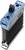 Module électronique avec boîtier bleu et dissipateur thermique noir sur support métallique, pour applications industrielles.