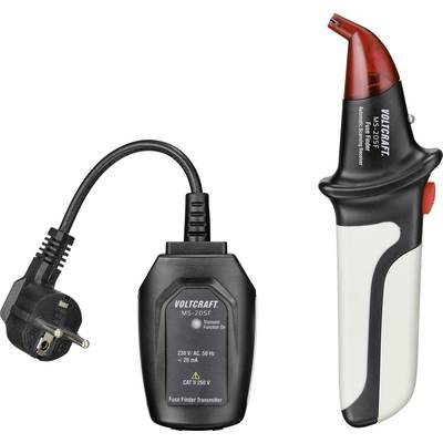 Ensemble détecteur de tension avec unité de prise et appareil portable. Pour le test de tension sans contact et le suivi de câbles. Idéal pour les électriciens.