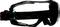Lunettes de ski et de snowboard avec monture noire et verres teintés, idéales pour les sports d'hiver en extérieur.