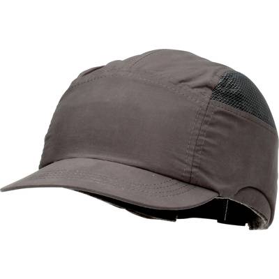 Une casquette gris foncé avec un détail en réseau noir à l'arrière, idéale pour les activités de plein air et les journées ensoleillées.