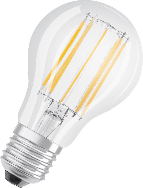 OSRAM HOMELIGHTING 4058075592438 LED CEE D (A - G) E27 forme de poire 11 W = 100 W blanc chaud (Ø) 60 mm non dimmable 3 pc(s)