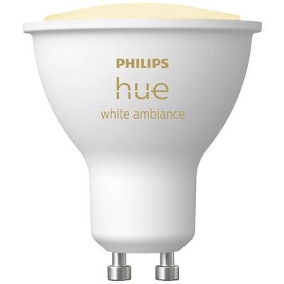 Philips Lighting Hue Ampoule à LED 871951433990300 CEE 2021: G (A - G) Hue White Ambiance GU10 Einzelpack 350lm GU10 4.3