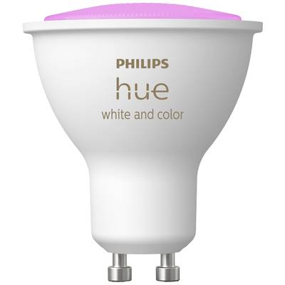 Philips Lighting Hue Ampoule à LED 871951433988000 CEE 2021: G (A - G) Hue White & Col. Amb. GU10 Einzelpack 230lm GU10 