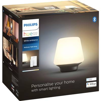 Philips Lighting Hue Lampe de table LED 871951434141800 CEE 2021: F (A - G) Hue White Amb. Wellness Tischleuchte schwarz