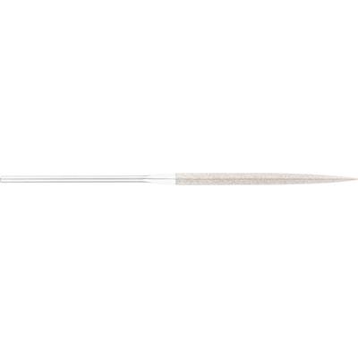 Une pointe de crayon en bois avec deux bandes blanches sur sa longueur, sur un fond blanc.