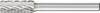 PFERD TOOLS 21000013 Fraise sur tige cylindre Longueur 60 mm Dimension produit, Ø 8 mm Longueur de travail 20 mm Diamètre de tige 6 mm