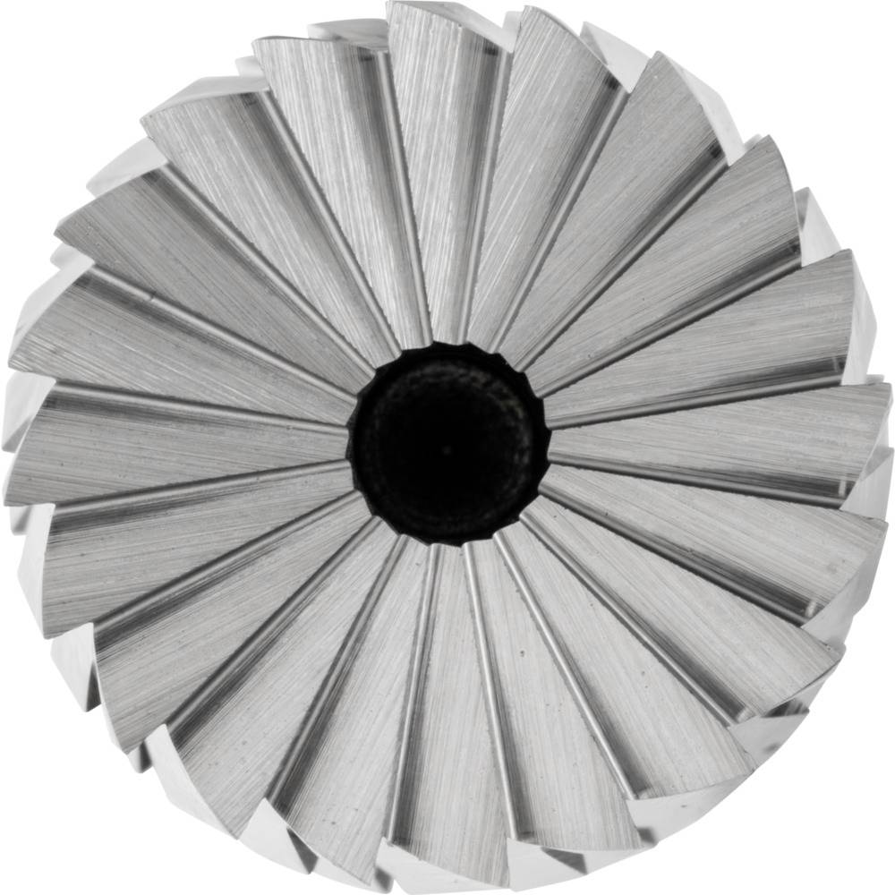Roue de coupe métallique comportant de nombreuses lames étroites disposées circulairement autour d'un point central.