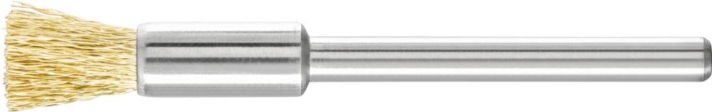 Embout brosse métallique avec des poils, adapté aux perceuses, pour éliminer la rouille ou les salissures sur les surfaces métalliques.