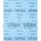 Papier de verre bleu avec texte noir 'VSM, CP918A, P360, P960'. Fabriqué en Allemagne. Motif répétitif.