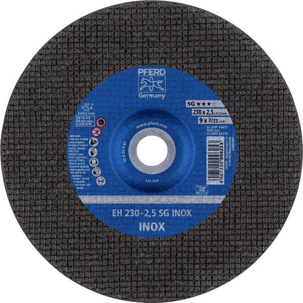 PFERD TOOLS EH 230-2,5 SG INOX 61324224 Disque à tronçonner à moyeu déporté 230 mm 25 pc(s) acier inoxydable