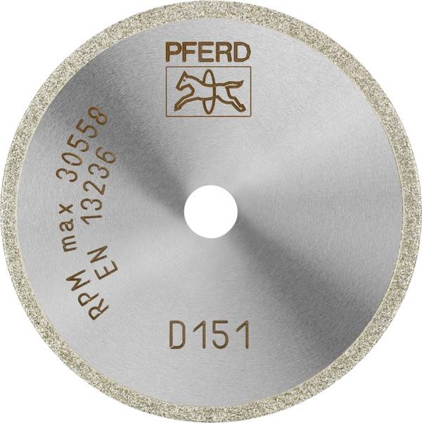 PFERD TOOLS 68405015 D1A1R 50-1,4-6 D 151 GAD Disque à tronçonner diamanté Diamètre 50 mm Ø de perçage 6 mm Duroplast, Verre, Carbure de tungstène, Matériaux abrasifs, Céramique technique 1 pc(s)
