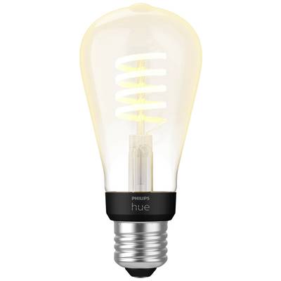 Philips Lighting Hue Ampoule à LED 871951430146700 CEE 2021: G (A - G) Hue White Ambiance E27 Einzelpack Edison ST64 Fil