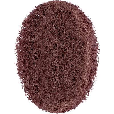 Nettoyant pour casseroles brun, ovale, en matériau non rayant avec une texture rugueuse, conçu pour le nettoyage de surfaces délicates.