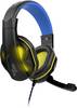 Steelplay HP47 Micro-casque supra-auriculaire filaire Stereo noir/bleu volume réglable, mise en sourdine du microphone Gaming