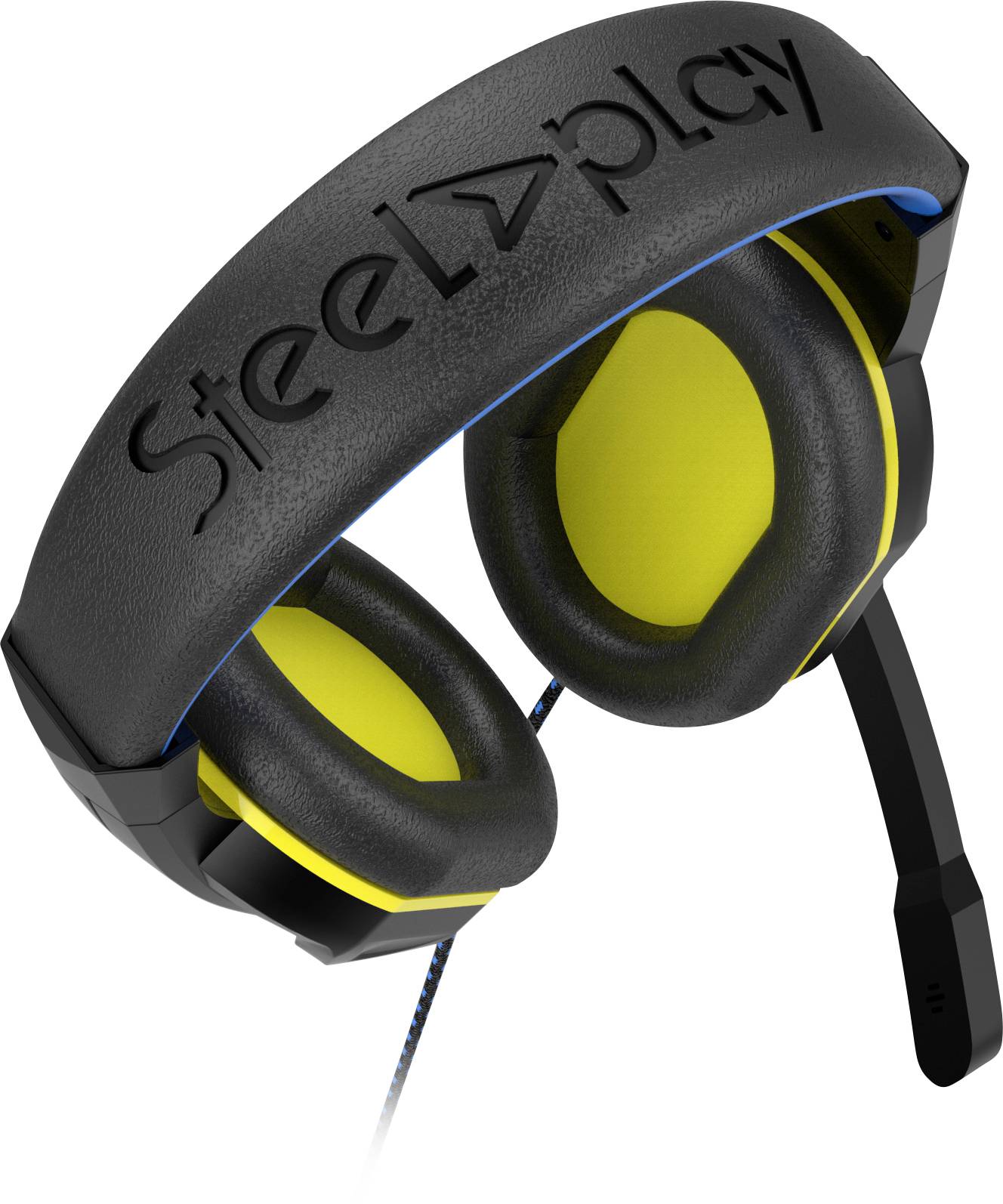 Steelplay HP47 Micro-casque supra-auriculaire filaire Stereo noir/bleu volume réglable, mise en sourdine du microphone G-3