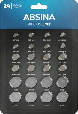 Absina Jeu de piles bouton   1 pc(s)