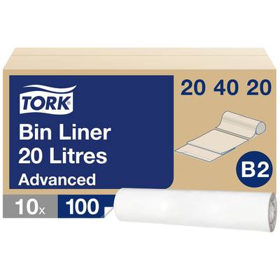 TORK  204020 Sac poubelle 20 l    blanc   1000 pc(s)
