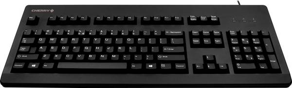 CHERRY G80-3000LSCDE-2 filaire Clavier allemand, QWERTZ noir connexion PS2, port USB