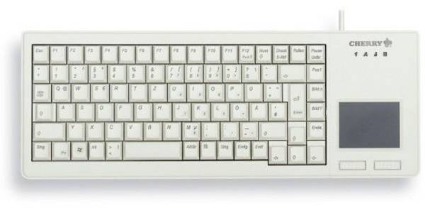 CHERRY G84-5500LUMDE-0 filaire Clavier allemand, QWERTZ gris pavé tactile intégré