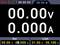 Écran d'affichage d'un appareil indiquant '00.00v' et '0.000A'. Paramètres : tension réglée à 05.00v, courant réglé à 00.000A. Valeurs maximales : 31.00v, 05.100A.