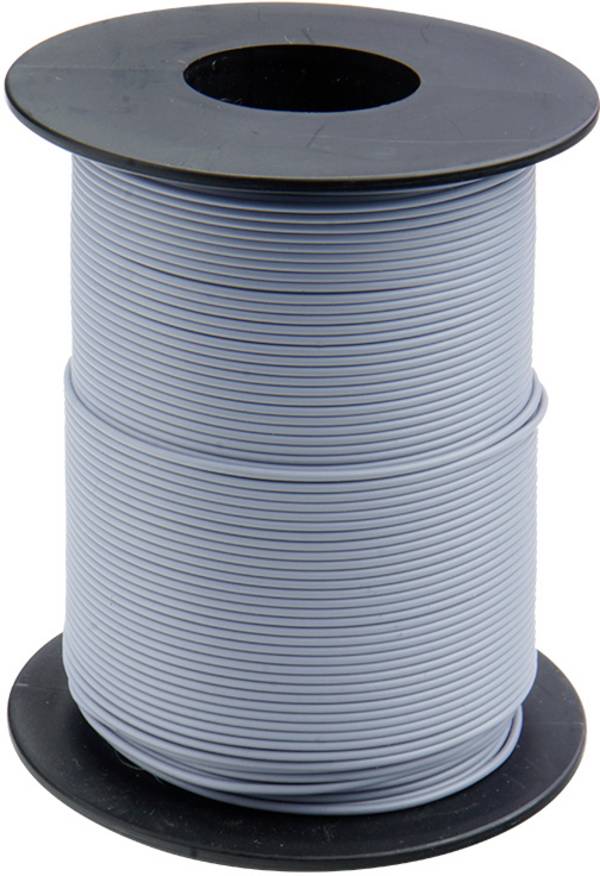 Donau Elektronik 125-S50-9 Fil de câblage  1 x 0.25 mm² gris 50 m