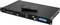 Appareil lecteur audio noir au format rack, avec télécommande, présentant différentes connexions et un petit écran sur la façade.