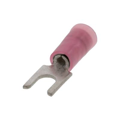 Cosse de câble rouge à fourche.