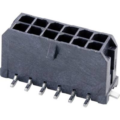 Un connecteur noir rectangulaire à huit broches disposées en deux rangées, qui font saillie depuis le dessous.