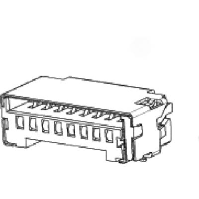 Connecteur rectangulaire multibroches, utilisé pour les connexions électroniques.