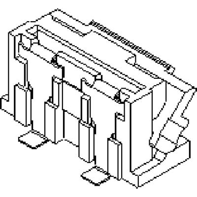 Dessin technique d'une prise électrique. Représentation détaillée de la forme extérieure et des éléments structurels.