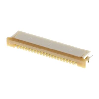 Un connecteur blanc et beige avec plusieurs points de contact, couramment utilisé dans les ordinateurs ou les appareils électroniques pour les connexions.