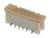 Une fiche blanche et beige avec plusieurs broches, typiquement utilisée pour les connexions électroniques sur des circuits imprimés.