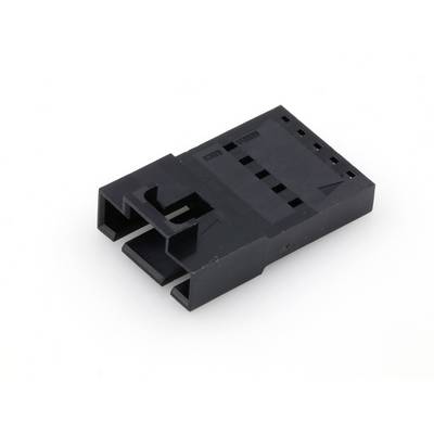 Connecteur en plastique noir à contacts multiples, utilisé pour les connexions électriques dans les appareils électroniques.