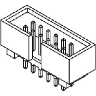 Connecteur à broches multiples, disposé dans un arrangement rectangulaire. Adapté pour connecter des composants électroniques sur une carte de circuit imprimé.