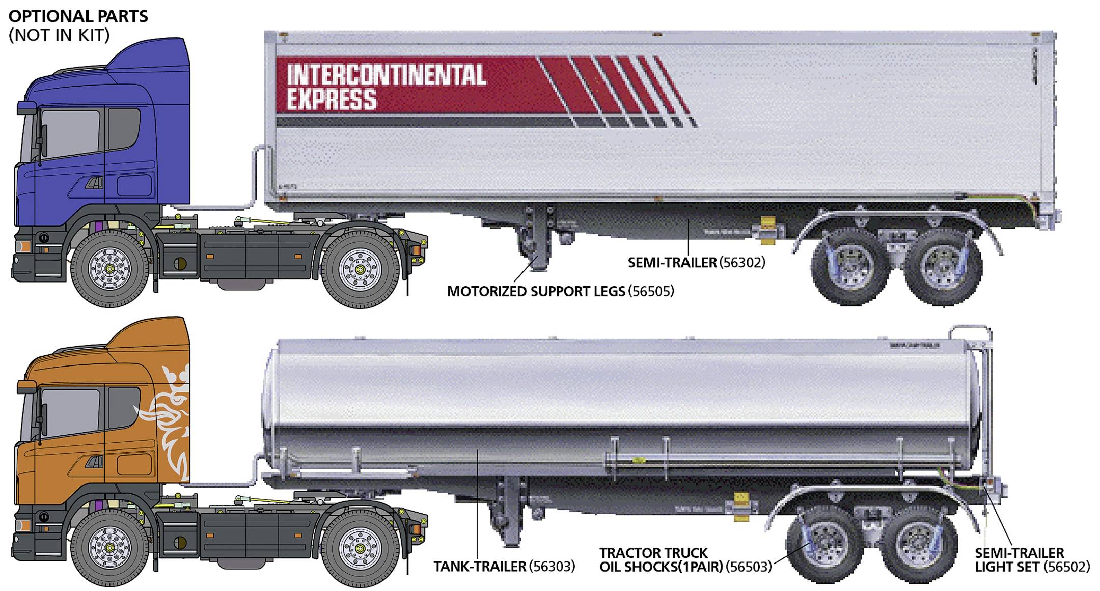 Tamiya 300156318 Scania R470 Highline 1:14 électrique Camion RC kit à monter-26