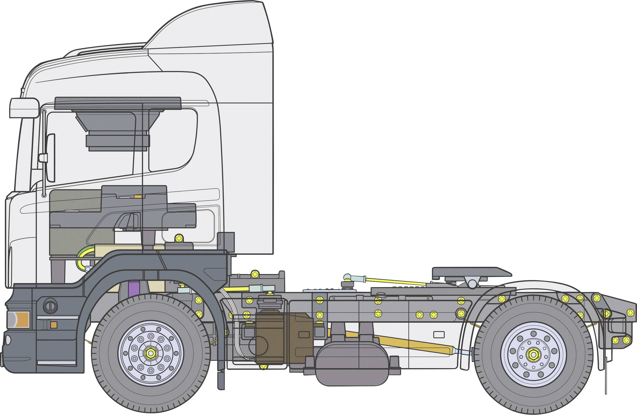 Tamiya 300156318 Scania R470 Highline 1:14 électrique Camion RC kit à monter-17