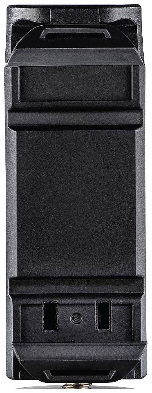 Un accessoire de rasoir noir au design fin et à capuchon de protection, adapté pour un rasage précis.