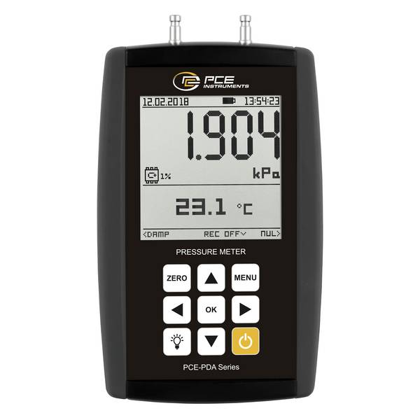PCE Instruments Manomètre différentiel PCE-PDA 1L Raccordement (manomètre): par le dessous 1 pc(s)