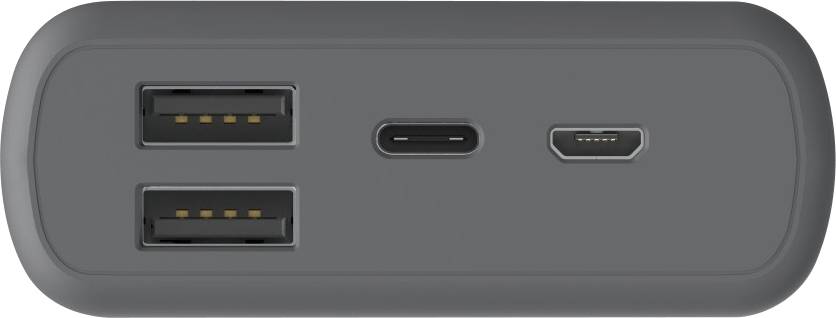 Hama Supreme 20HD Powerbank (batterie supplémentaire) 20000 mAh Fast Charge LiPo gris foncé Affichage du statut-4