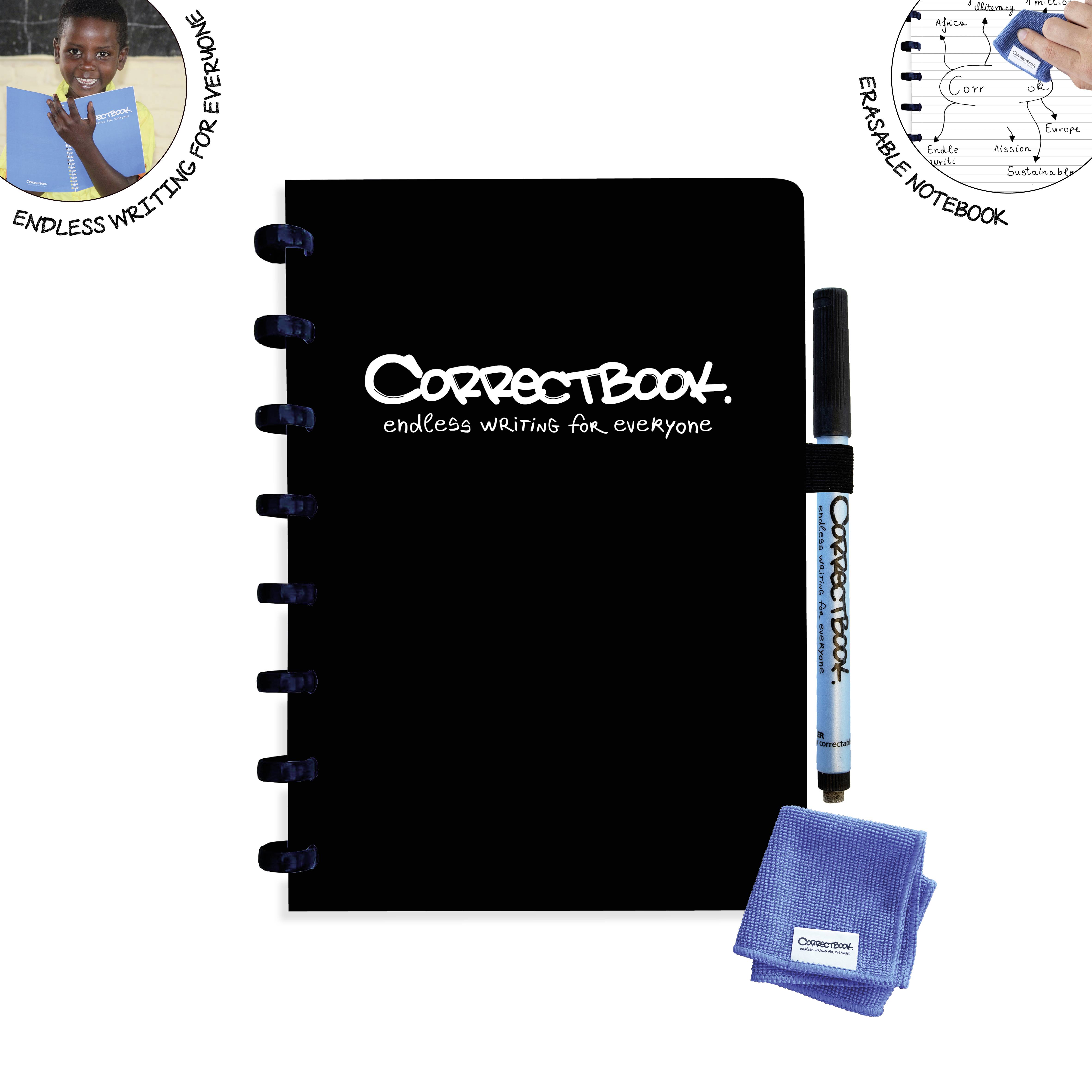 Correctbook DIN A5 black liniert DIN A5 black liniert Cahier noir DIN A5-5